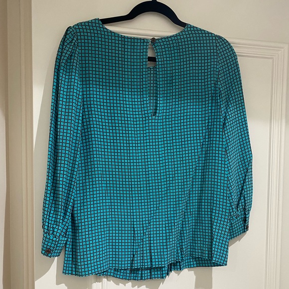 Kate Spade teal blouse - Picture 5 of 7